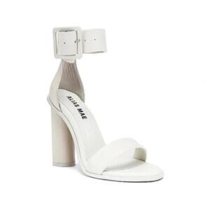 Alias Mae 'Ami' Women's 37 / US 6 Ankle Wrap Buckle High Heel White Leather